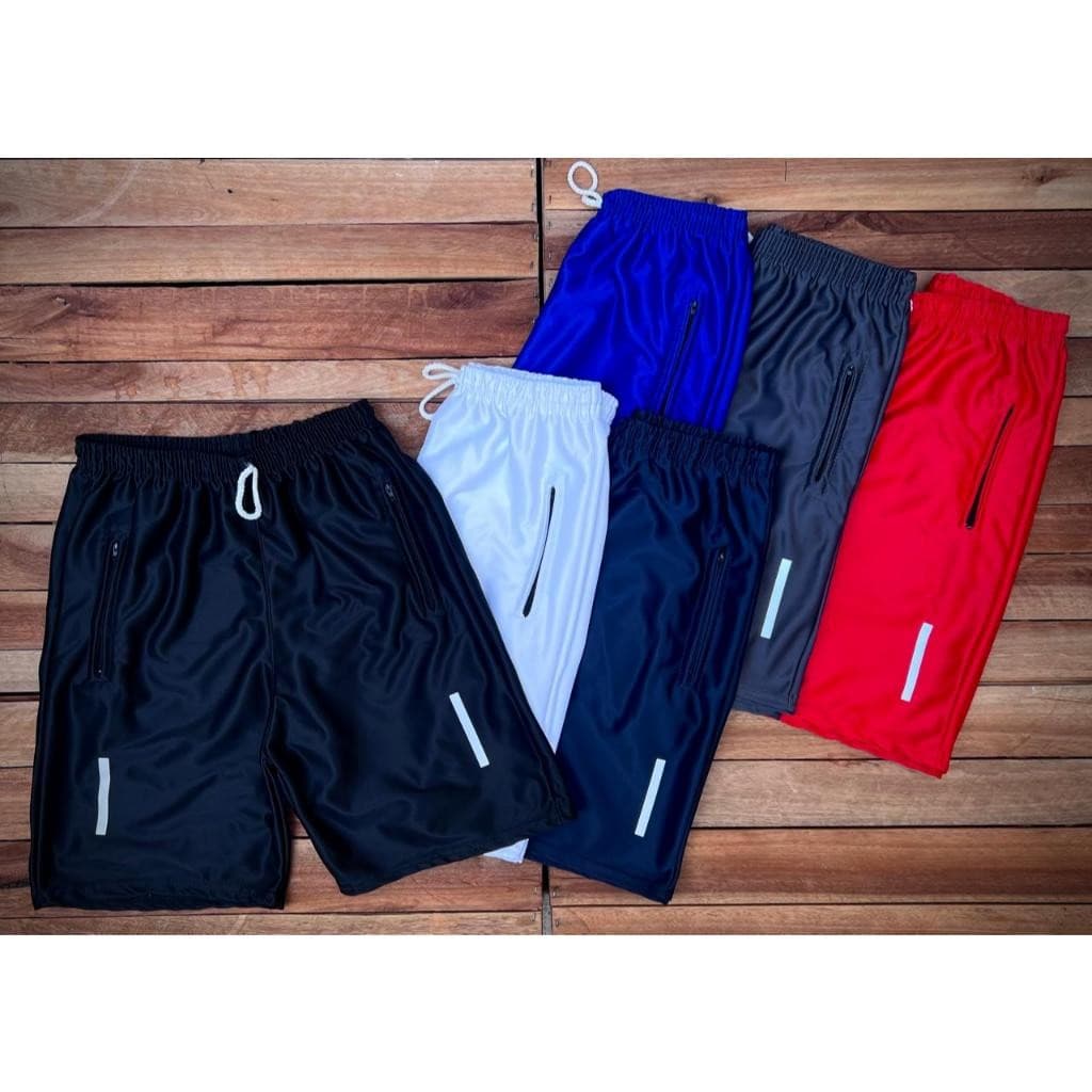 Kit 06 Bermudas Shorts Masculinos Básicos - Sem Estampa - Liso - Pronta Entrega