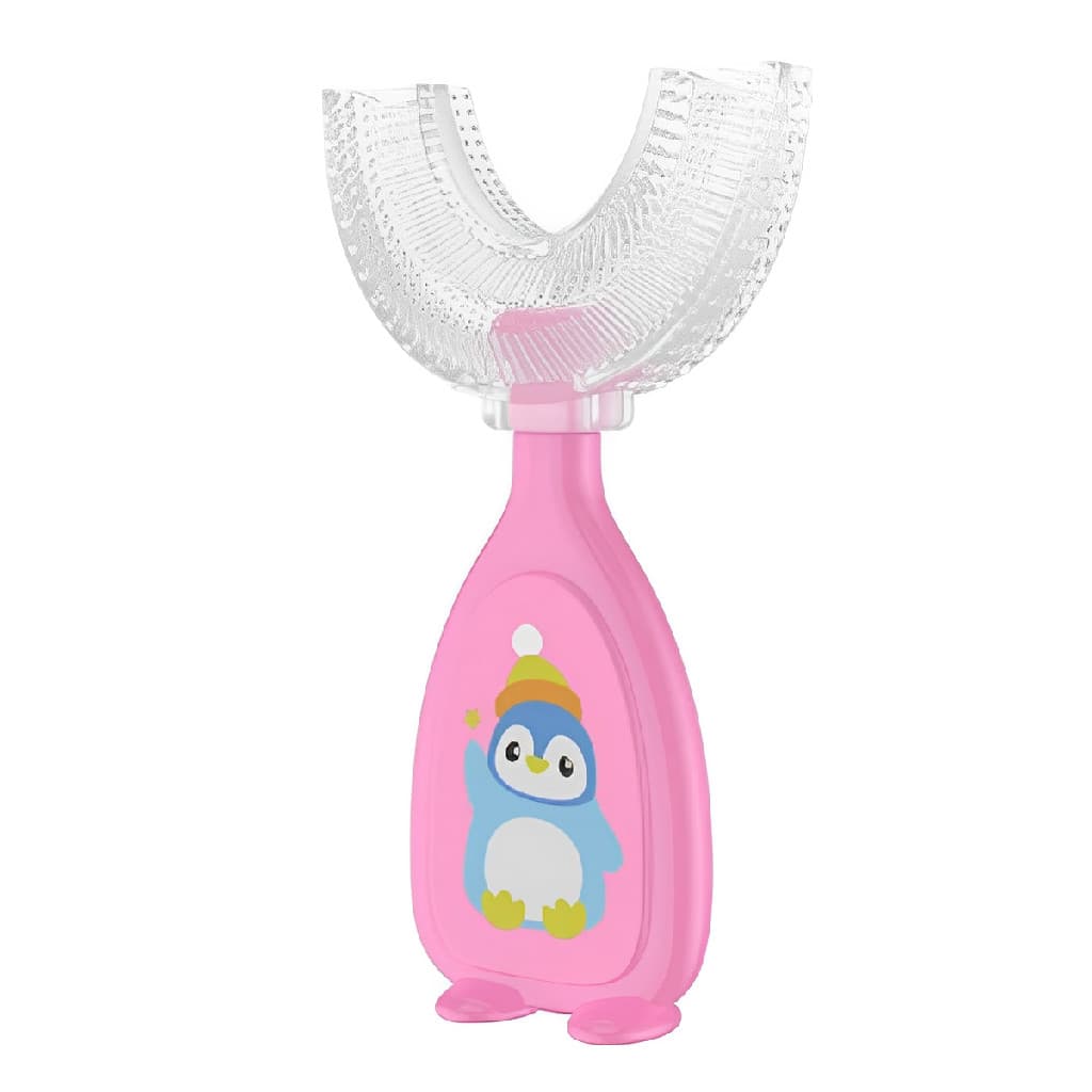 Escova De Silicone Higiene dos Dentes Formato U Silicone Mole e Macio