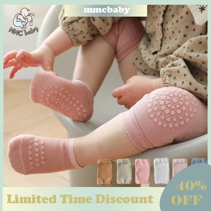 2 Pares/set Baby Knee Pad Joelheira Summer Mesh Thin Toddler Protetores De Perna De Bebê Meias De Antiderrapante Meninas