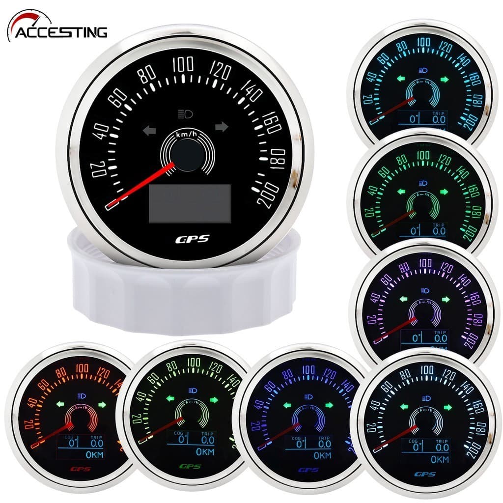 🔥Velocímetro GPS 3 Em 1 Multifuncional 200km/h Com COG TRIP Total Quilometragem E Luz De Fundo 7 Cores