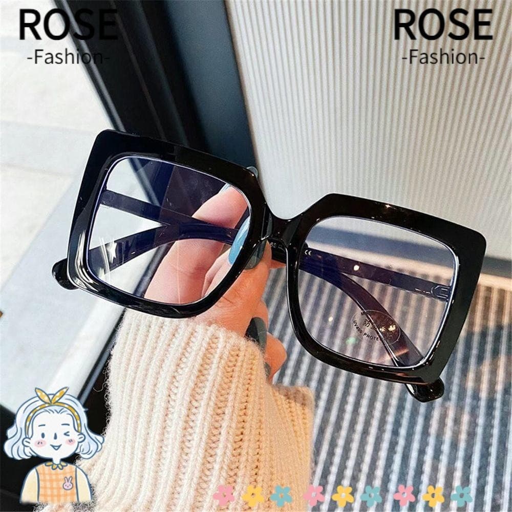 ROSEGOODS Óculos De Bloqueio De Luz Azul Miopia Leitura Quadrada TV/Phones Anti -