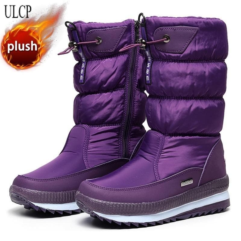 Outdoor Winter New Snow Boots Novos Sapatos De Algodão Espesso E Quente Antiderrapante Botas Médias À Prova D'água Grand