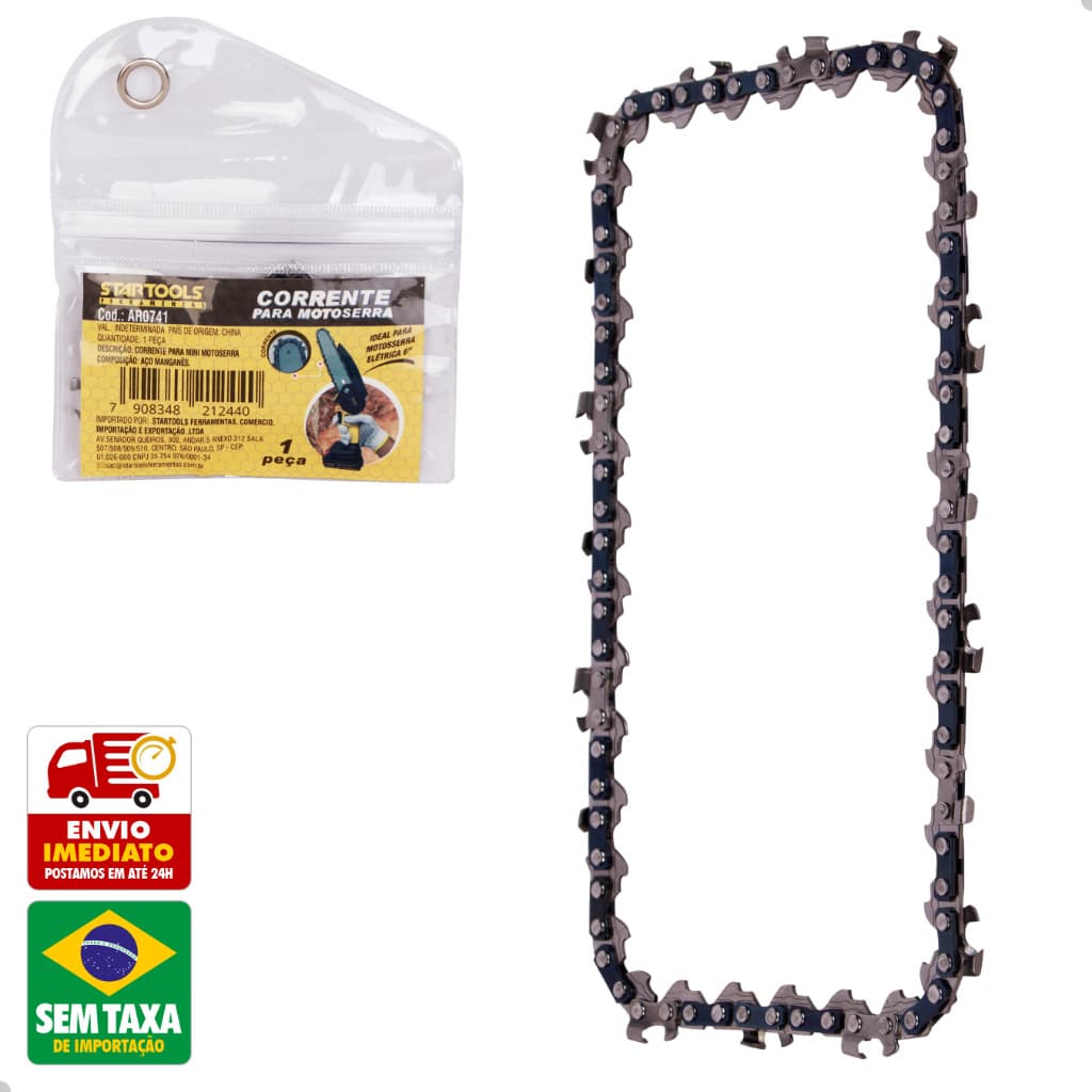 Corrente para Mini Motoserra Elétrica 6'' Polegadas StarTools AR0741