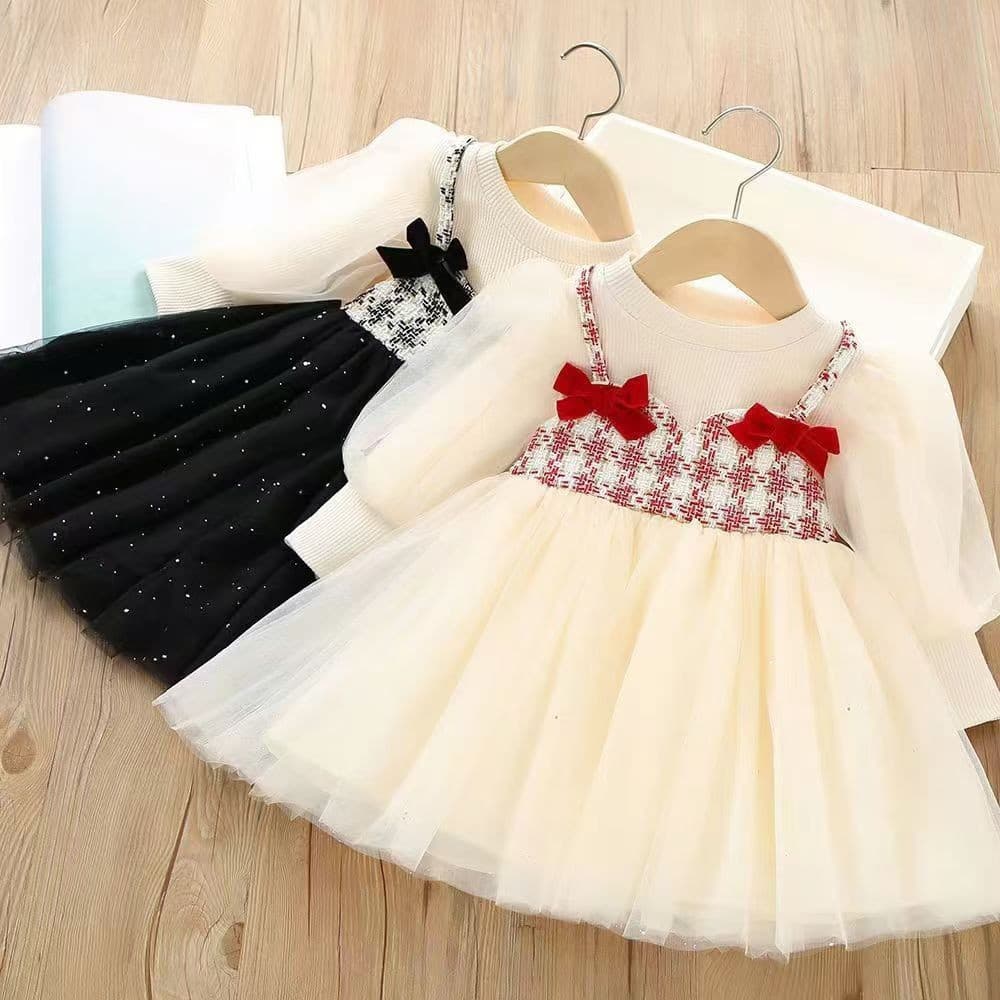 3-24 Meses Moda de Verão Vestidos de Princesa Fofos com Laço e Mangas Babados Vestido de Bebê Menina Recém-Nascida