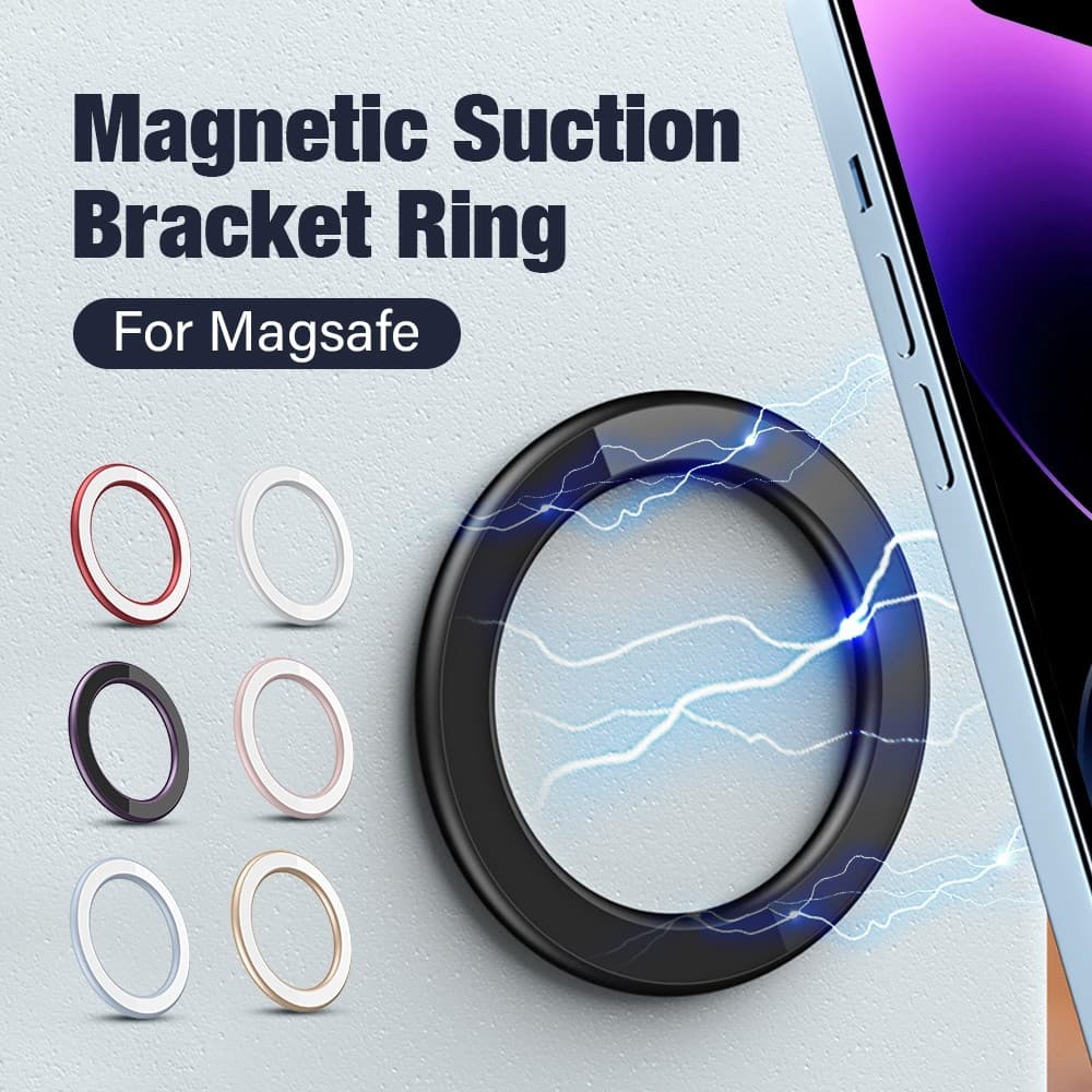 Suporte De Anel Magnético MagSafe Montagem De Adesivo iPhone17 16 15 14 13 12 Pro Max