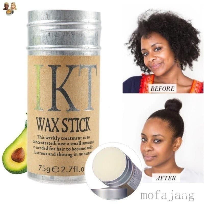 2 Pçs Cera De Cabelo Morcego IKT Linha Portátil Perfeito Profissional Sem Borda Livre Frizz Oomade Controle &-* -