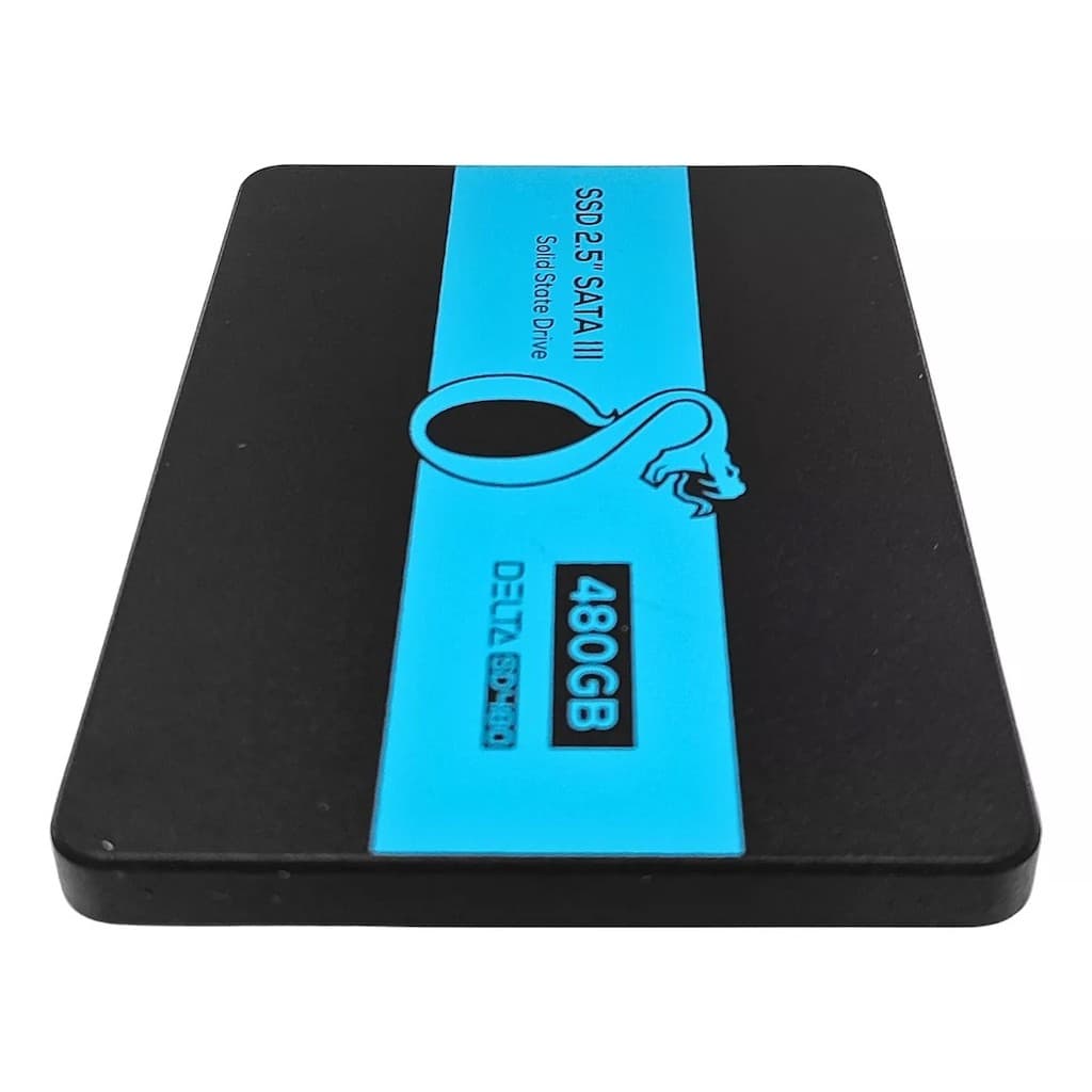 HD SSD 480GB LEITURA 550MB/s GRAVAÇÃO 360MB/s 2.5 SATA III 6Gb/s DELTA-SD480