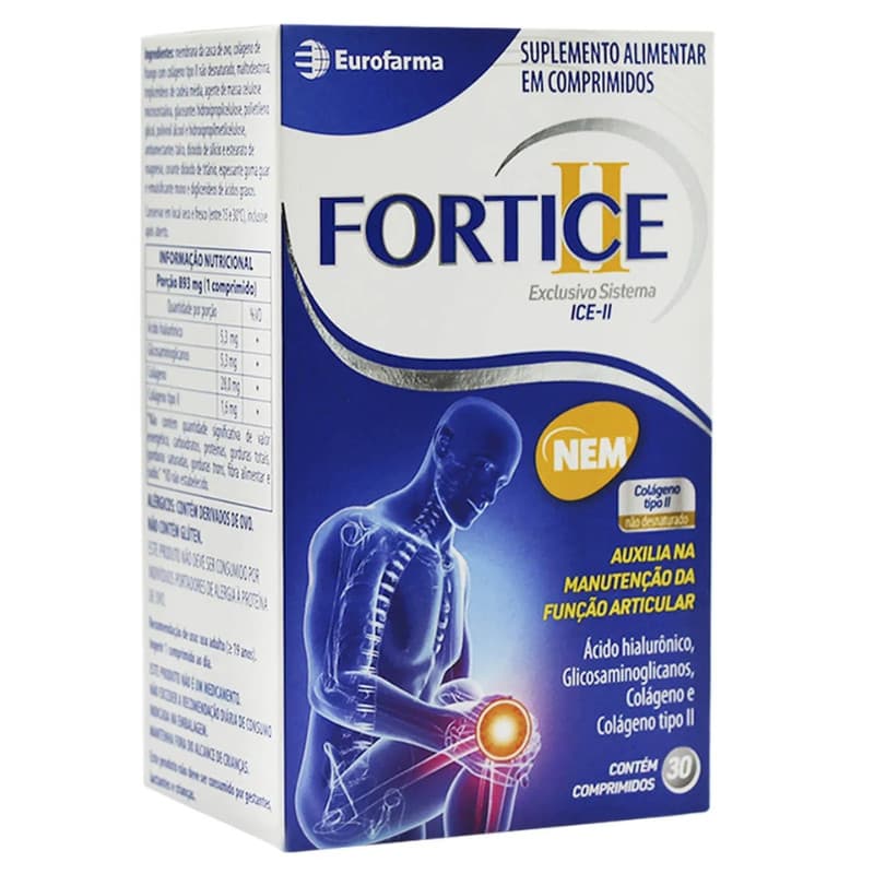 FORTICE COLÁGENO TIPO 2 COM 30 COMPRIMIDOS
