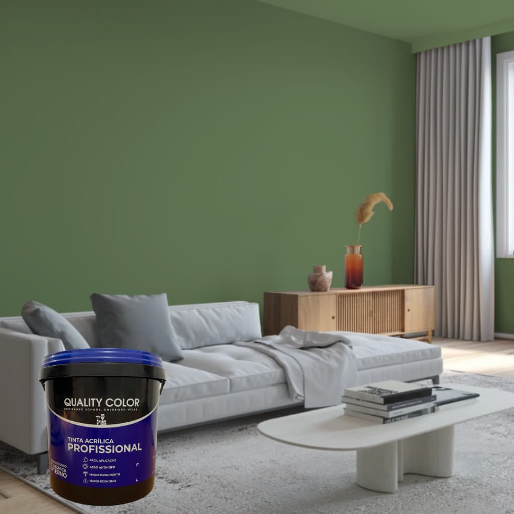 Tinta Acrilica Profissional 4 KG Para Parede Quality Color Diversas Cores