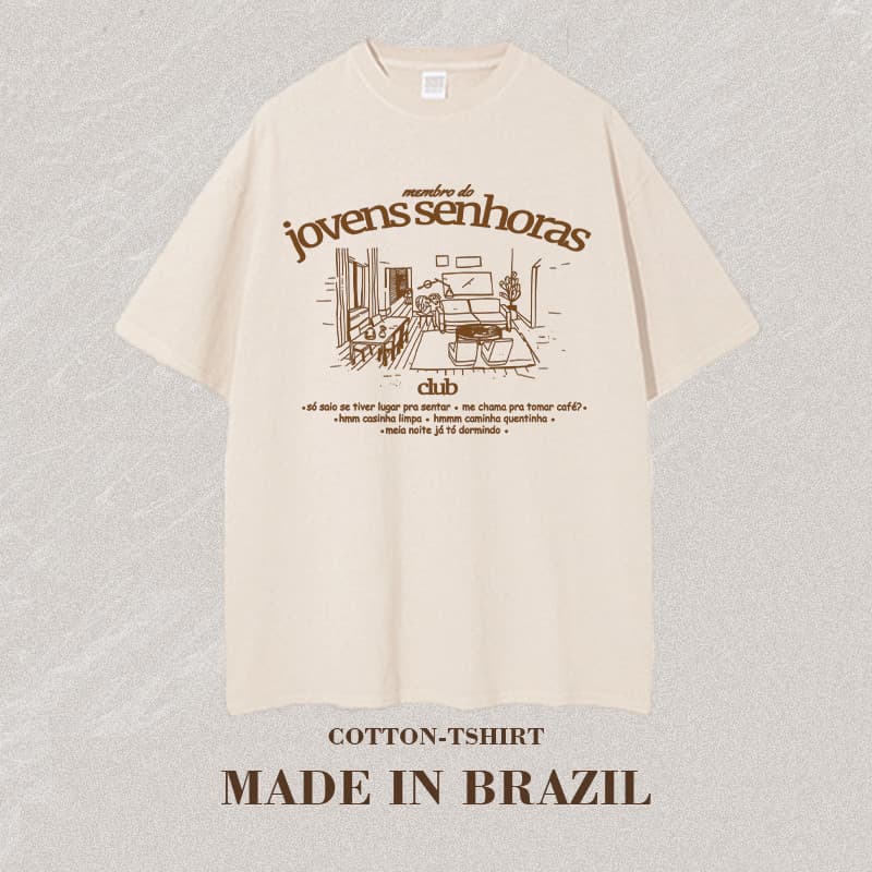 Camiseta Feminina Estampa Moderna 100% Algodão Confortável e Atemporal