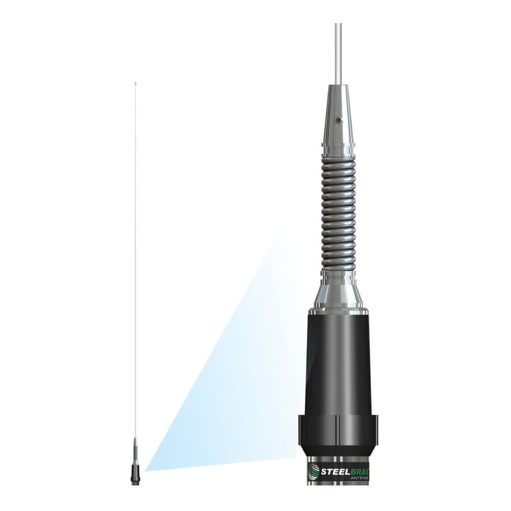 Antena Móvel Vhf 5/8 De Onda Com Mola Steebras Ap0189