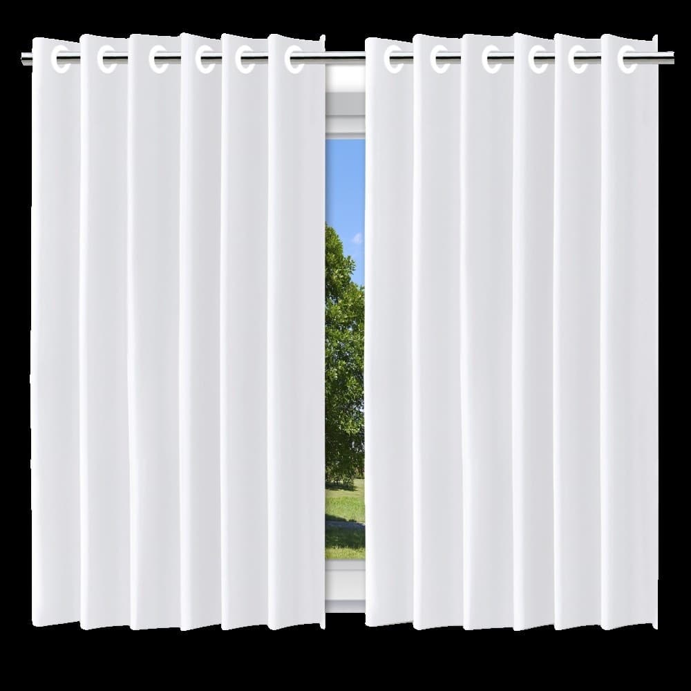 Cortina Blackout Branco c/ ilhos - 280x220cm