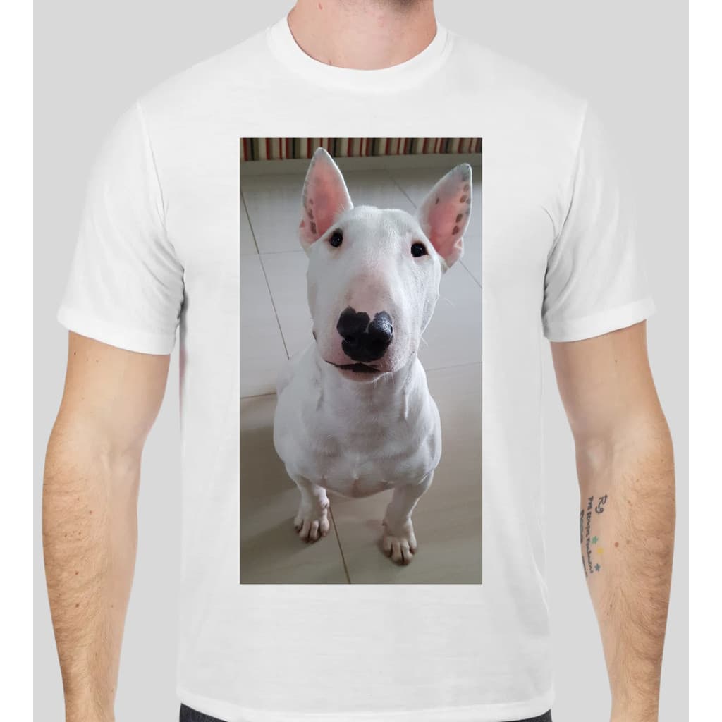 Camisa Bull terrier, pai de pet, Cachorro