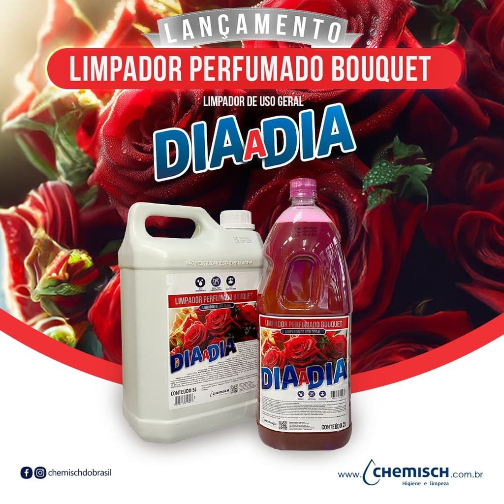 Limpador Pra Pisos Perfumado Limpa Casa Bouquet de Flor 5L