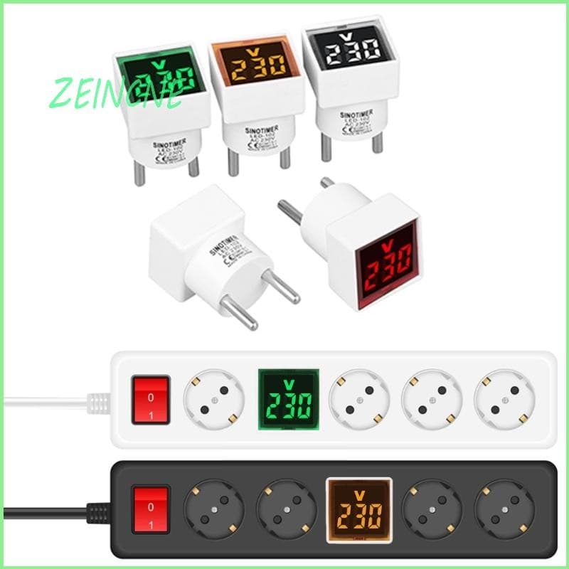 ZEIN Home Electric Square Voltímetro AC220V 230V Display Tensões Digitais Uso