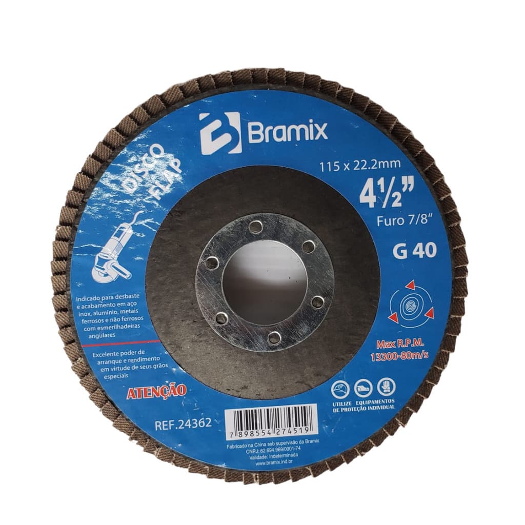DISCO FLAP 4.1/2" (115) GR 40 -BRAMIX