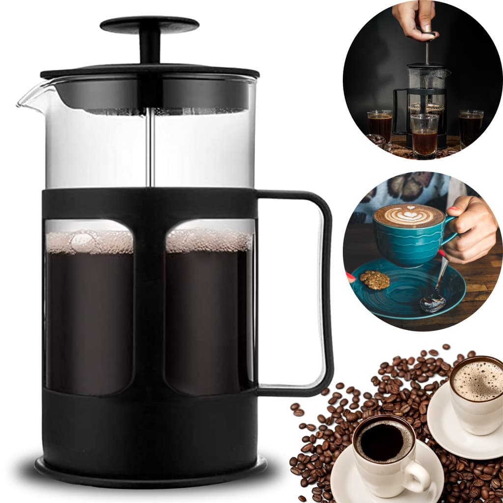 Cafeteira Prensa Francesa 650ML Cremeira Manual Cantinho do Café Clássica