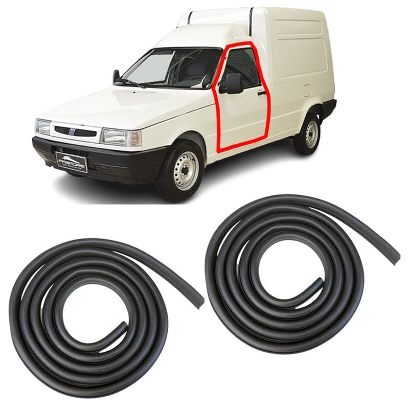 KIT 2 Borrachas Vedação Portas FIAT Fiorino 2006 2007 2008