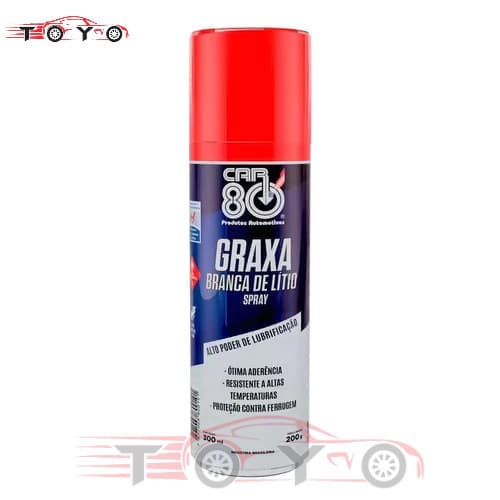 Graxa Branca De Lítio Spray 300ml Car80