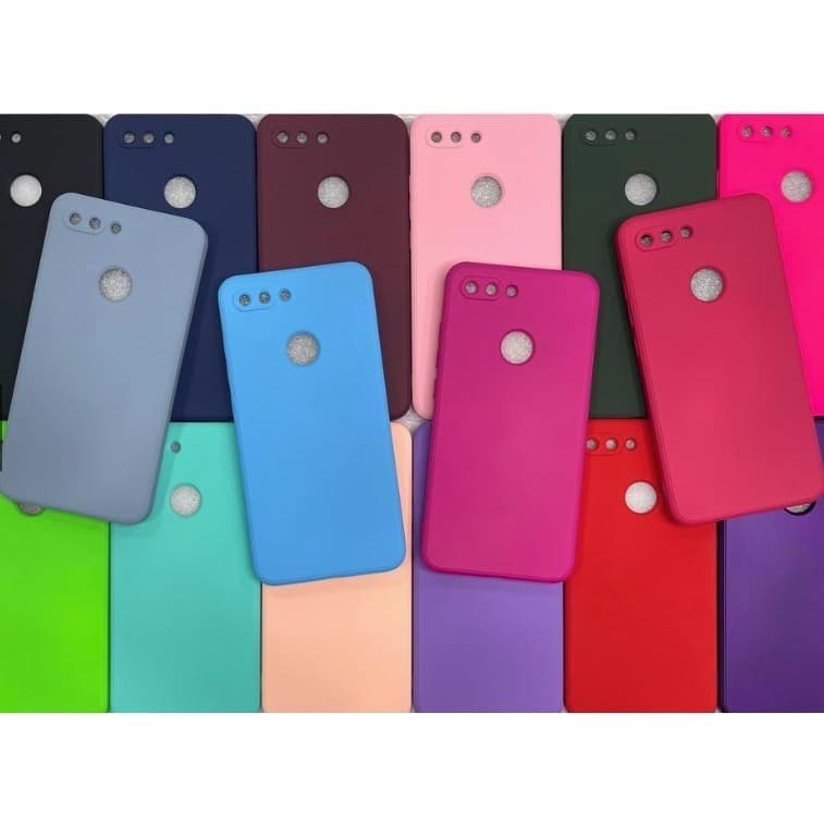 Capa Capinha Case Mi 8 Lite Xiaomi Silicone Aveludado Protetora Colorido
