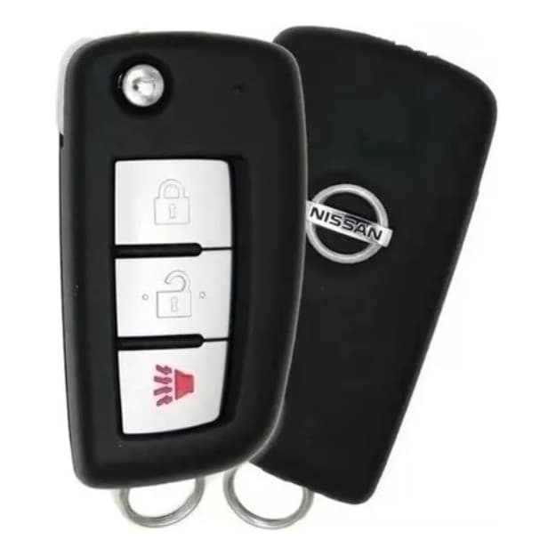 Chave Canivete Nissan Kicks Sentra Frontier 2 Botões Pânico