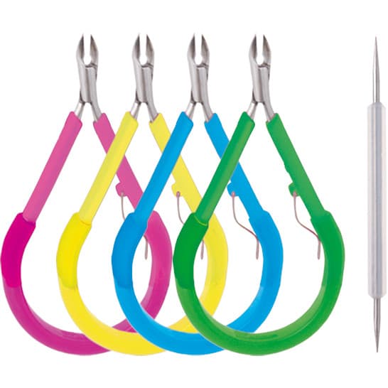 Alicate Para Cutícula Delicate Aço Inox + Mini Palito Mod 622-4