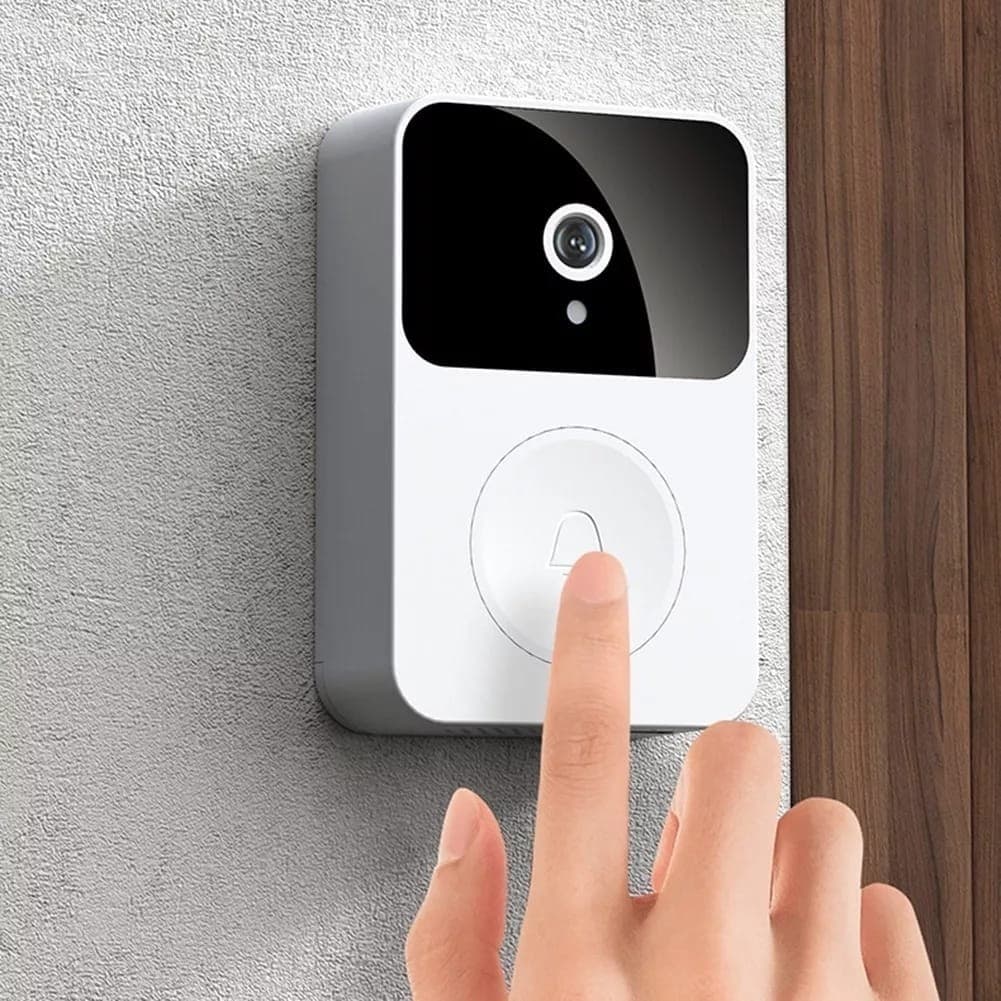 Campainha Com Câmera Vídeo Porteiro Sem Fio Wi-Fi HD Inteligente Smart Casa Vê Pelo Celular Recarregável