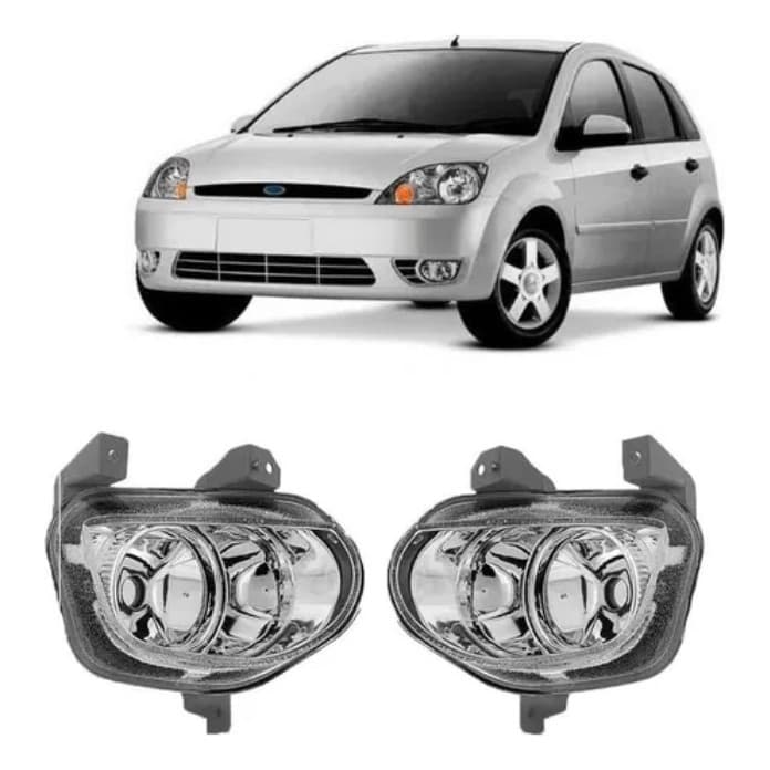 Par Farol Milha Auxiliar Compatível Ford Fiesta 2003 A 2007