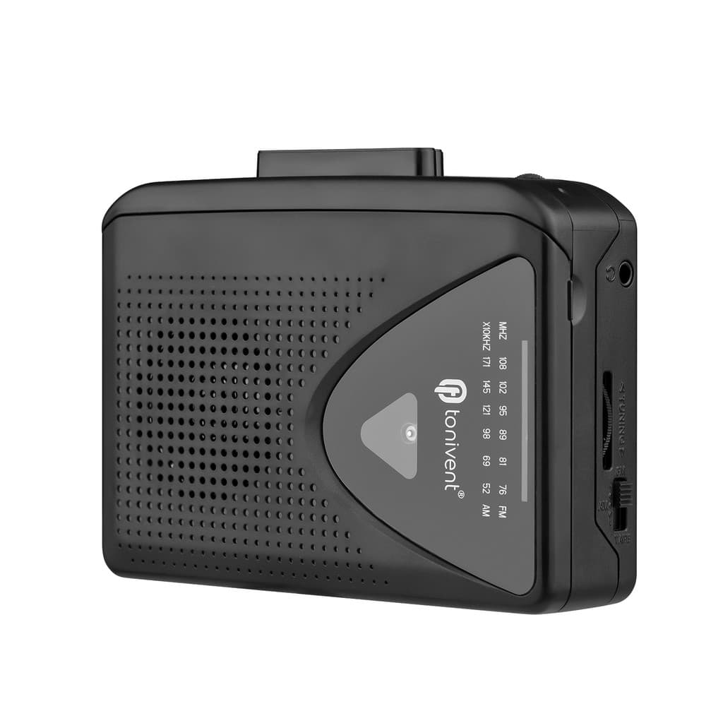 TONIVENT TON009 Leitor De Cassete Portátil Rádio AM/FM Auto Stop Mini Reprodutor De Fita Estéreo Com Entrada Para Fone D