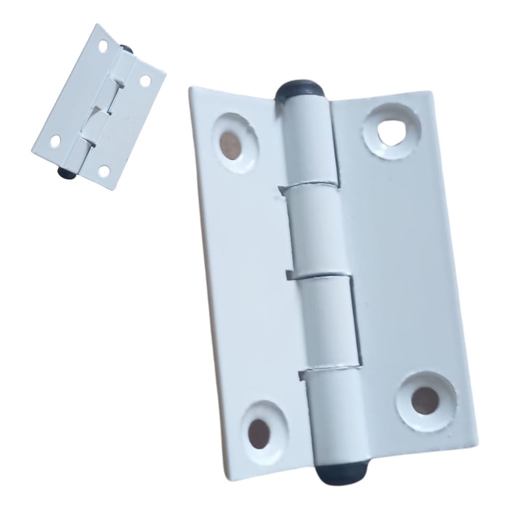 Dobradiça Em Alumínio Branco 50 X 40 Mm Para Portas 3peças
