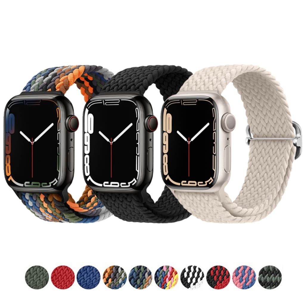 Pulseira de Nylon para Apple Watch Ultra 3 2 49mm Serie 11 10 9 8 7 SE 6 5 4 45mm 41mm 44 mm 40mm 42mm 46mm