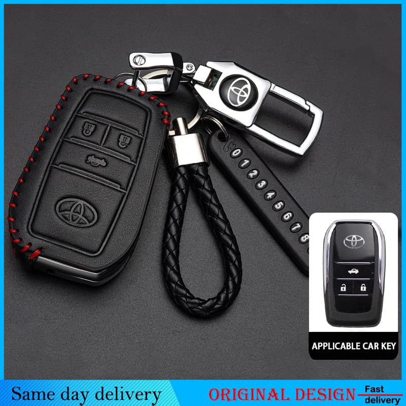 Toyota Avanza Vios Wigo Rush Fortuner Innova Corolla Hilux Modificar Da Capa Chave De Couro Remota Flip Key