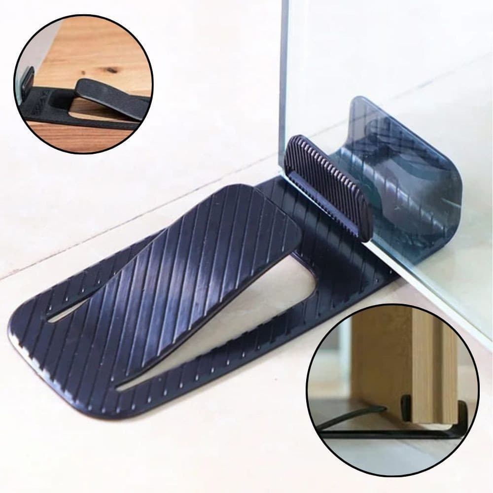 Batedor Protetor de Porta Magnético Silicone Anti-impacto Trava Porta Sem Furo Adesivo