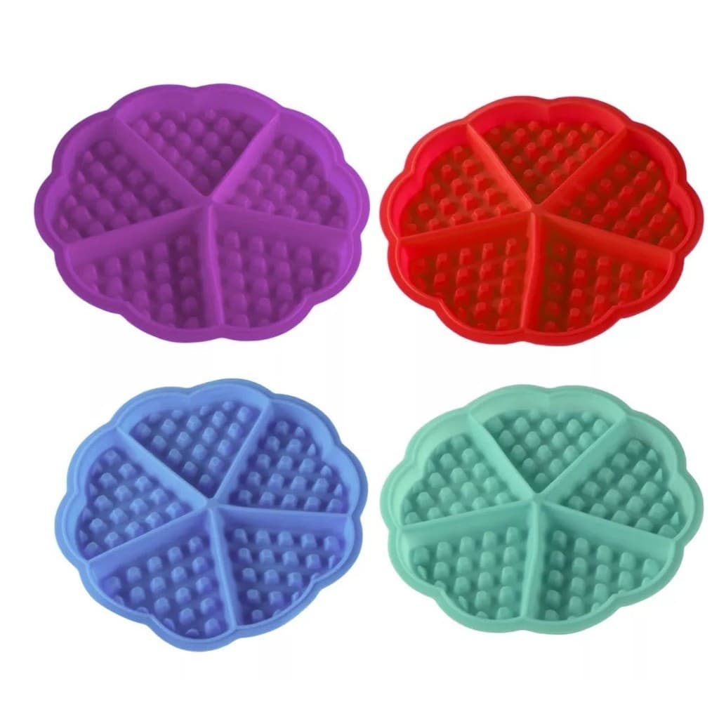 Molde De Waffles Coração Silicone Forma Assadeira Air Fryer