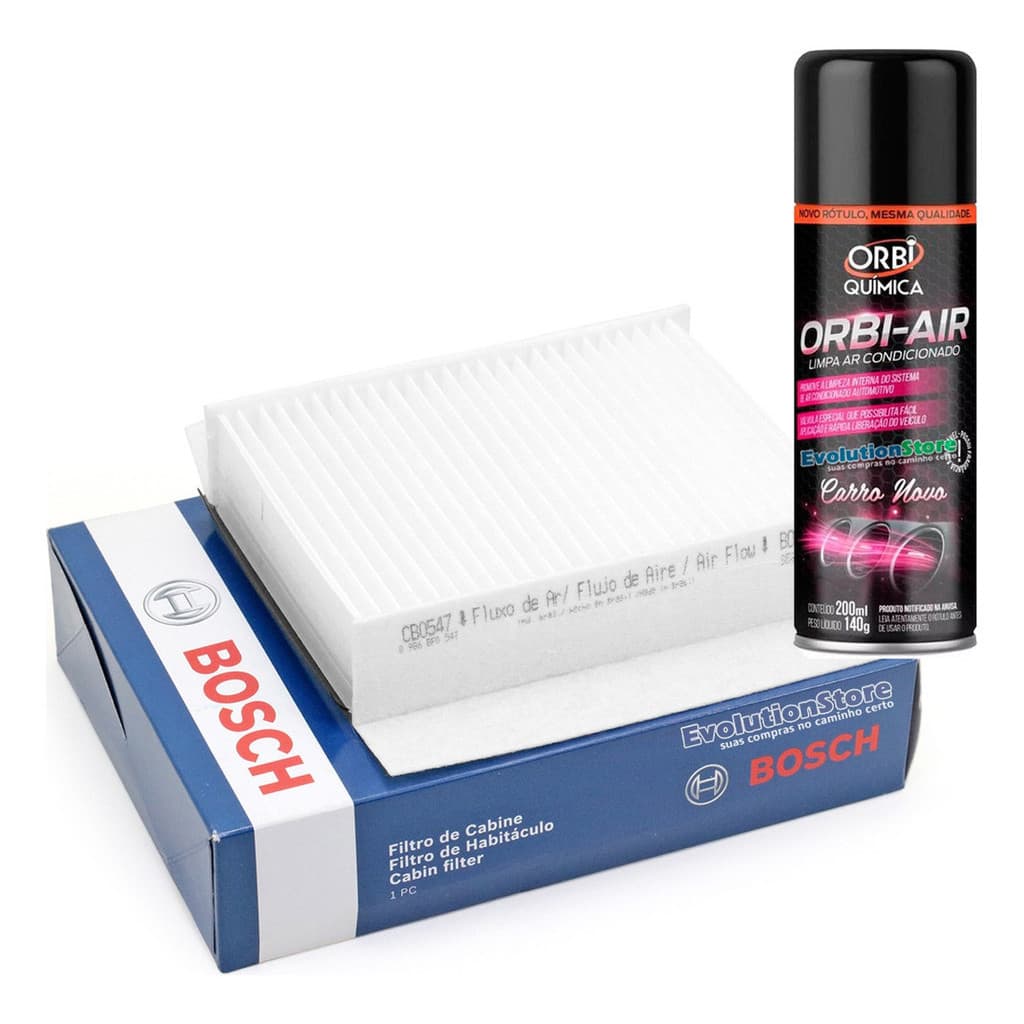 Filtro De Cabine Ar Condicionado Bosch Gol Parati G2 G3 G4 Com Spray Higienizador