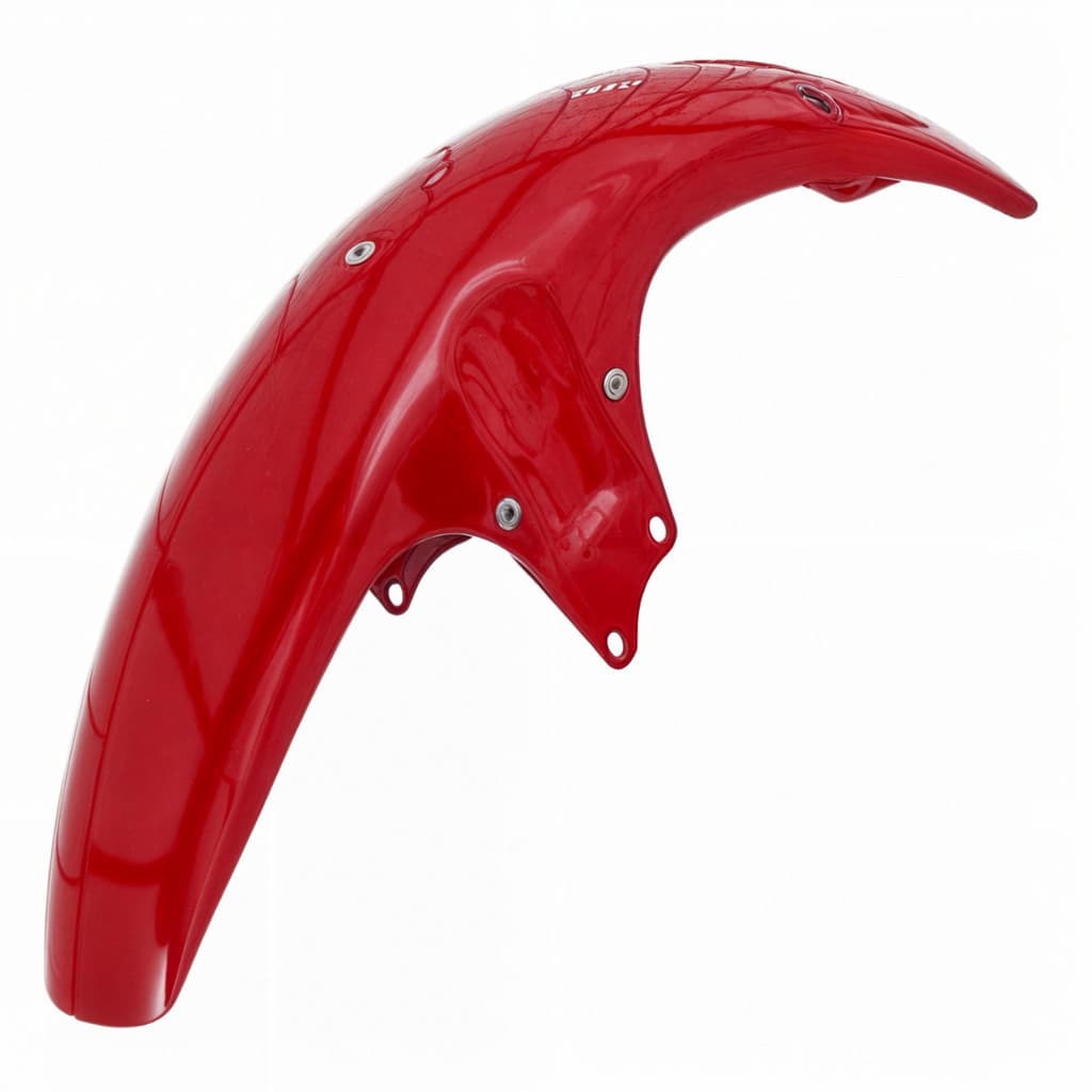 Paralama Dianteiro Com Suporte Compatível com Moto CG Today 83 A 89 Vermelho