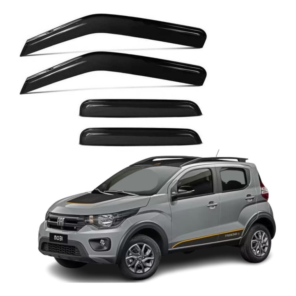Calha De Chuva Ecoflex Fiat Mobi 2016 A 2023 4 Portas