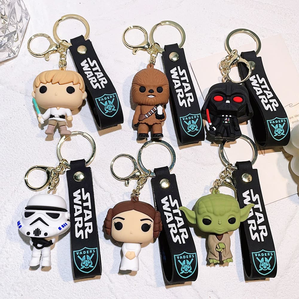 Novo Chaveiro Quente Star Wars Mandalorians yoda Baby Storm Trooper Pendente
