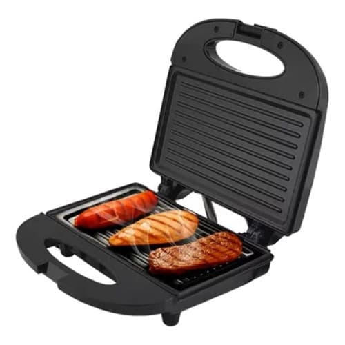Sanduicheira e Grill 2 em 1 Kian 750W Preta Antiaderente Lanches e Grelhados
