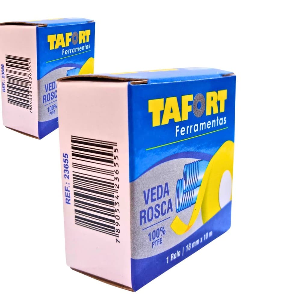 KIt 2 Veda Rosca 18x10 Amarela 100% Teflon Tafort