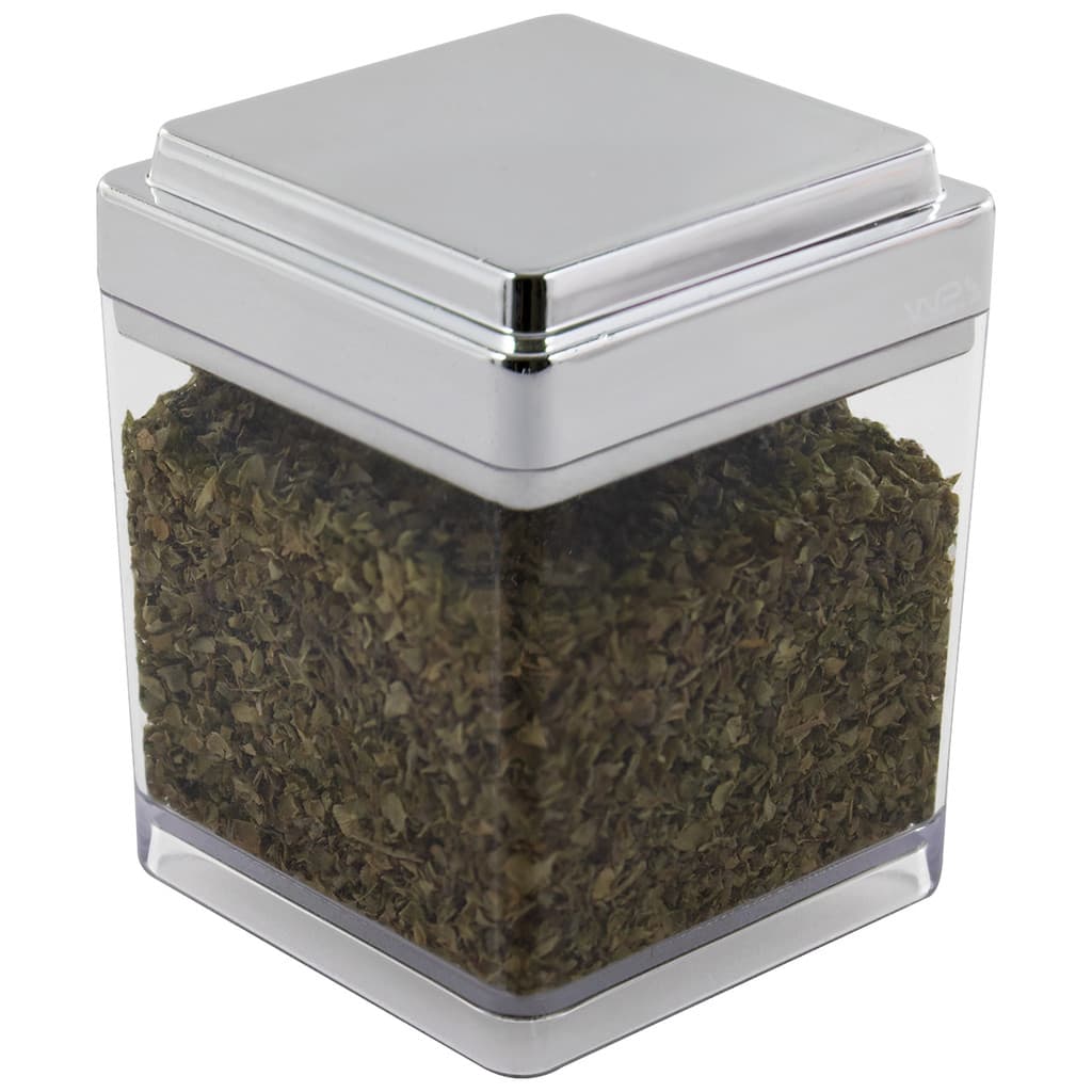 Porta Tempero Condimentos Grãos Ervas 150ml Com Tampa Metalizada Pote Multiuso Organizador Cozinha Quarto Gaveta Bancada