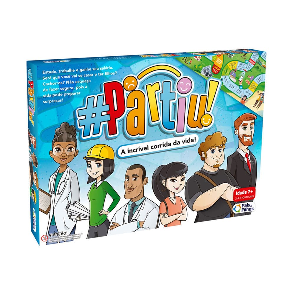 Jogo de Tabuleiro para Criança 6 anos ou Mais Partiu Jogo da Vida para Família Pais e Filhos