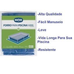 Forro Lona Proteção para Piscina verão Retangular 1.000 Litros Mor
