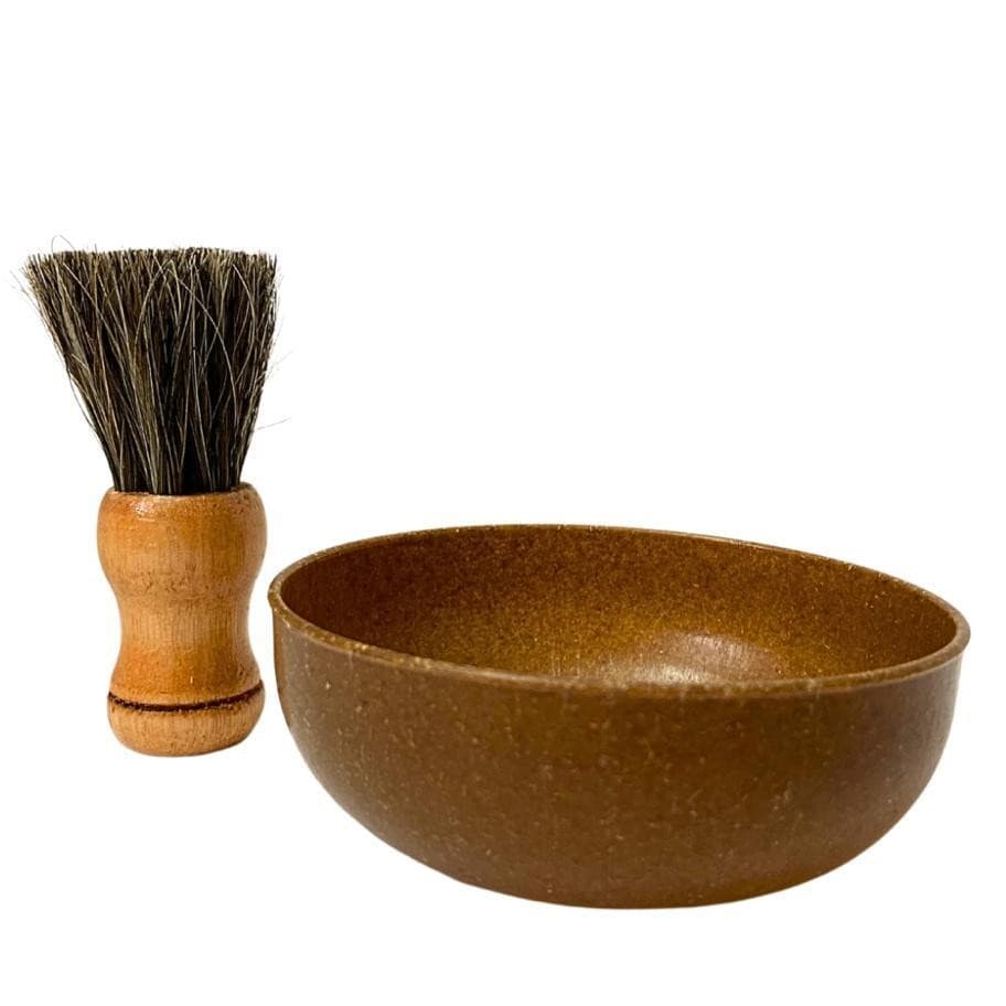 Cumbuca + Pincel Barbeiro Profissional Barbearia Kit Barber