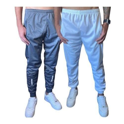 Kit 02 Calças Masculinas Estilo Jogger - Tecido DryFit - Leve e Ideal Pro Dia-a-Dia