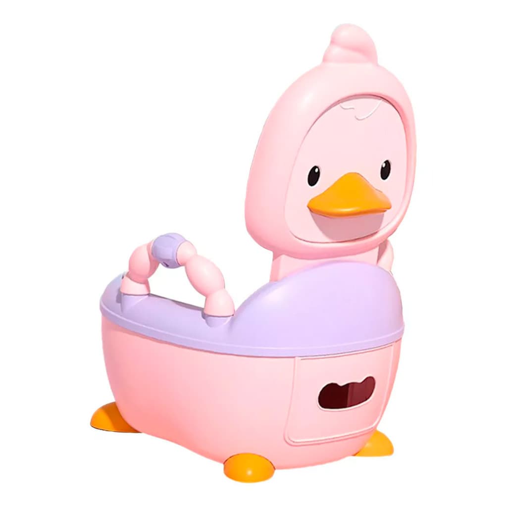 Troninho Infantil Para Desfralde Modelo Pato - Cor Rosa
