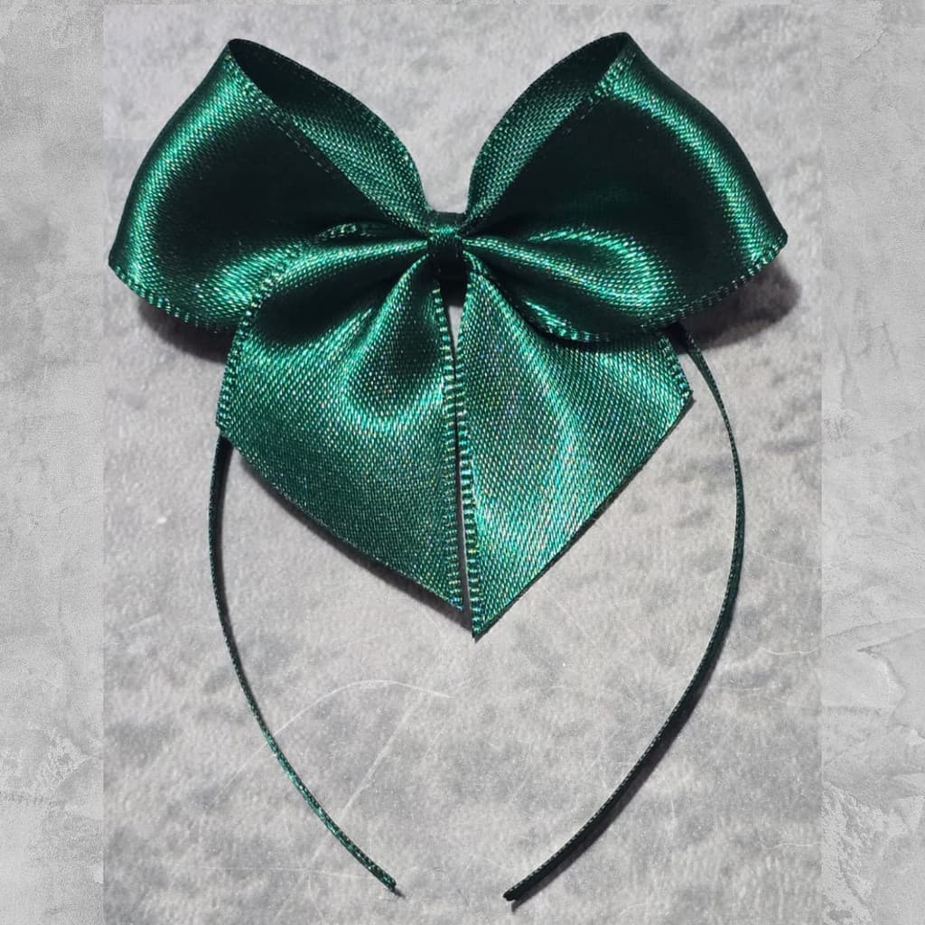 Laço Cetim N°5 Decoração Lembrancinha C Fita P/amarrar 100un Verde Esmeralda