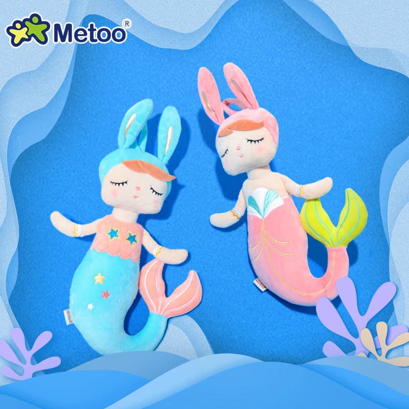 Metoo Angela Boneca de pelúcia Mermaid Princess,brinquedo para bebés e criança,presente de aniversário