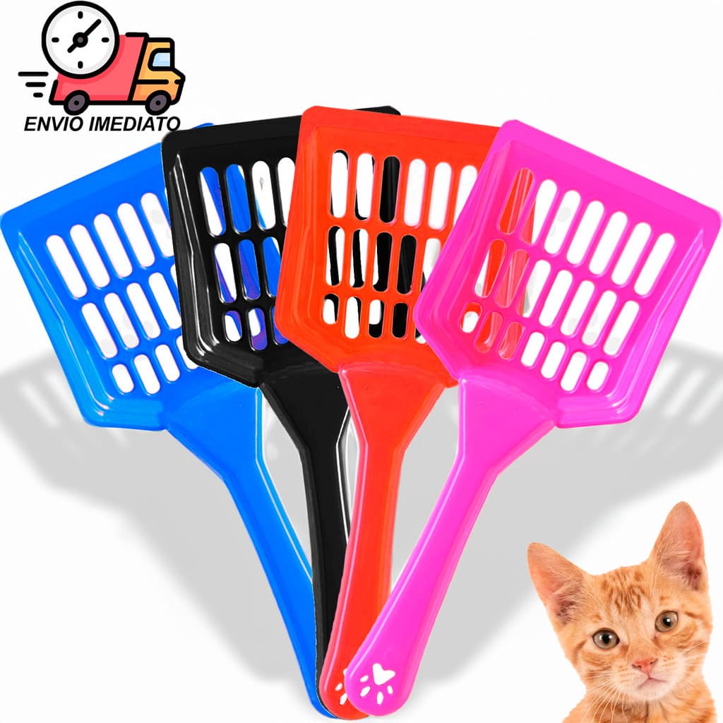 Pazinha Coletora Para Fezes Gato Cachorro Pá Higiênica Bandeja Higiênica Caixa de Areia Gatos