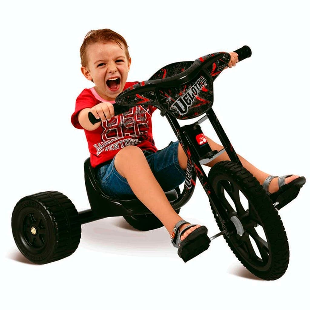 Triciclo Infantil Motoca Radical Menino 14 Speed Preto Velotrol Bandeirante